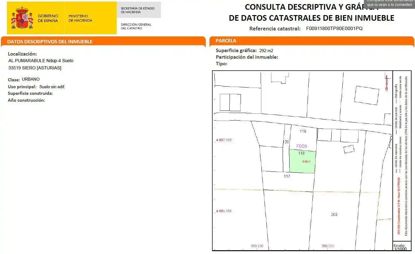 Terreno en venta en Siero