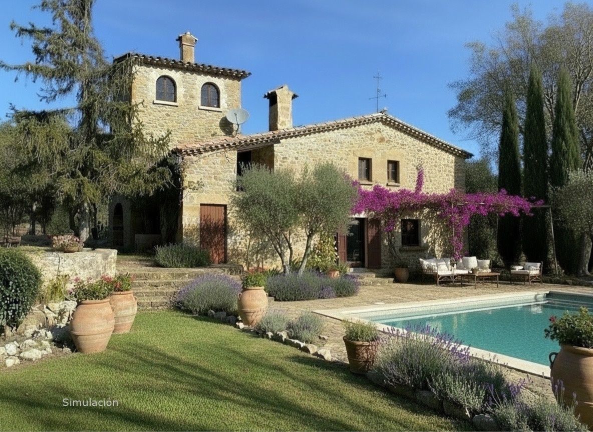 Jardí de Finca rústica en venda en Canet d'Adri amb Calefacció i Jardí privat