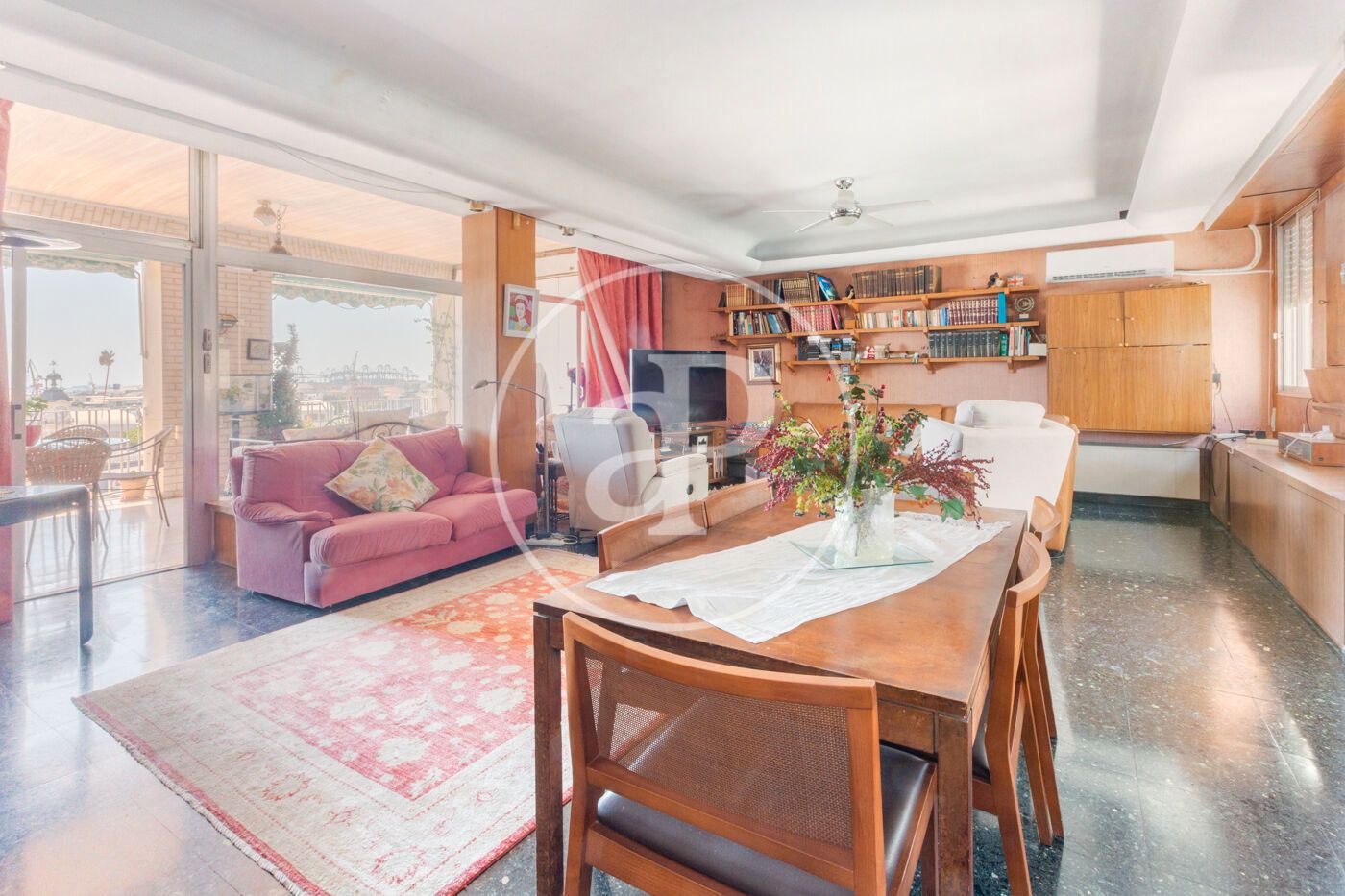 Living room of Flat for sale in  Valencia Capital  with Air Conditioner, Heating and Terrace
