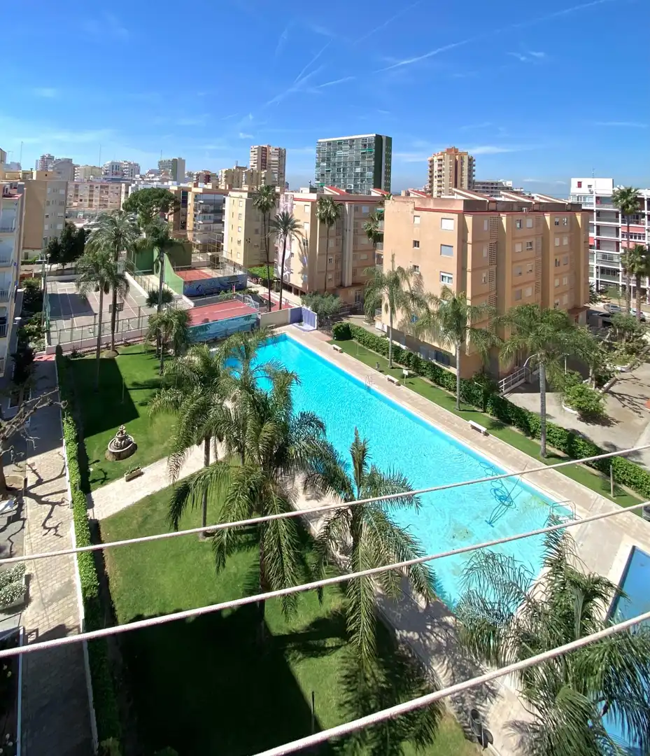 Swimming pool of Flat for sale in La Pobla de Farnals  with Air Conditioner, Private garden and Balcony