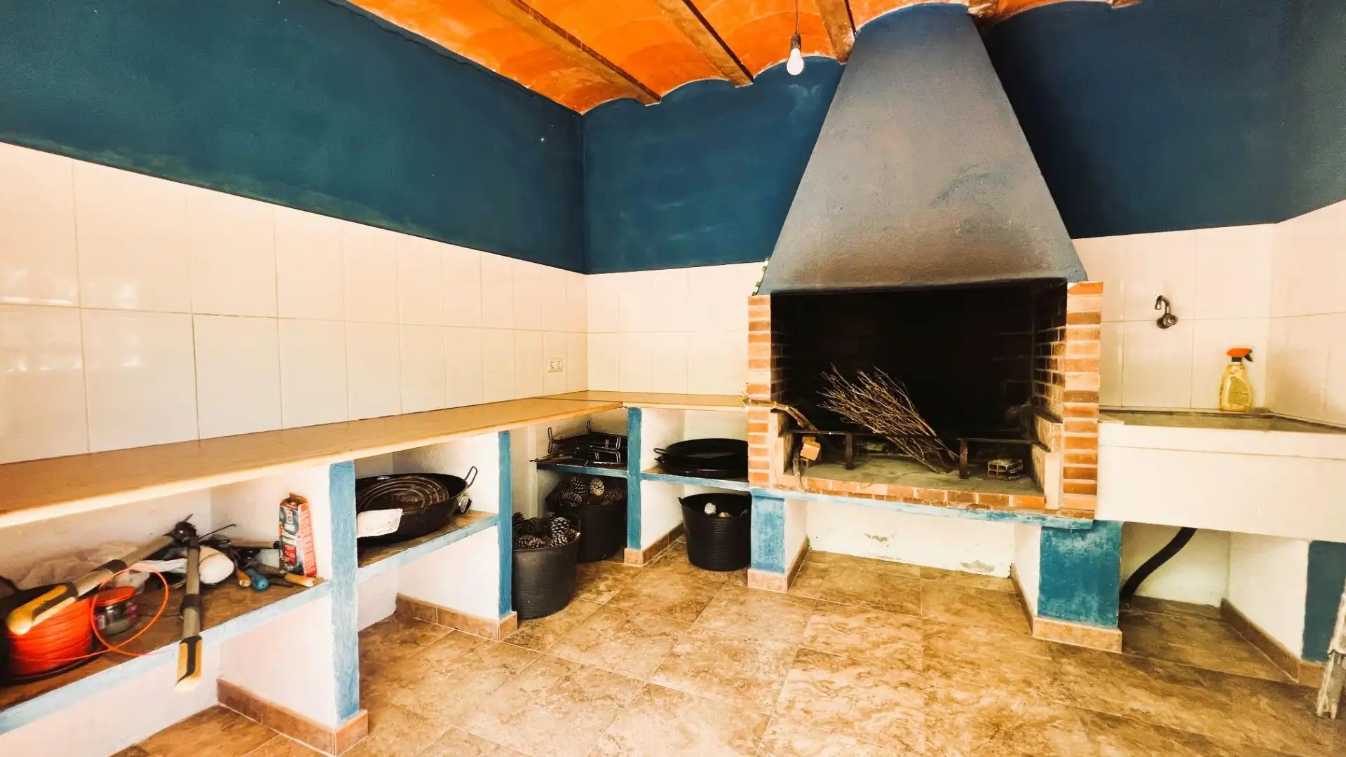 Cocina de Finca rústica en venta en La Pobla de Tornesa con Jardín privado y Trastero