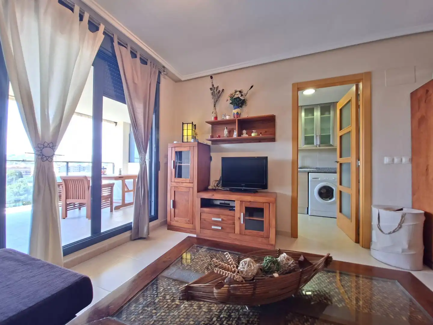 Sala de estar de Apartamento en venta en Oropesa del Mar / Orpesa con Aire acondicionado, Terraza y Amueblado