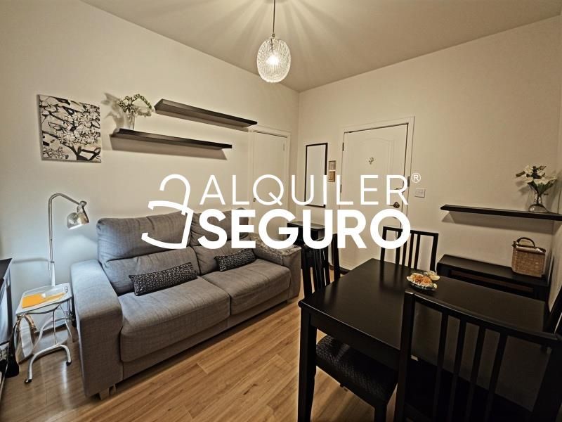 Sala d'estar de Pis de lloguer en  Madrid Capital amb Calefacció i Moblat