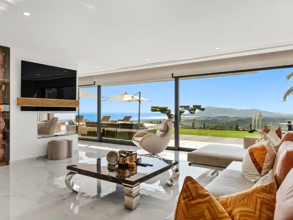 Sala de estar de Casa o chalet en venta en Altea con Aire acondicionado, Calefacción y Jardín privado