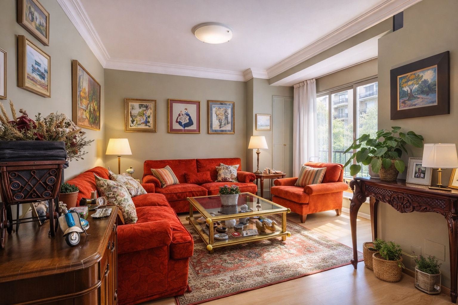 Sala d'estar de Pis en venda en  Madrid Capital amb Aire condicionat, Calefacció i Terrassa