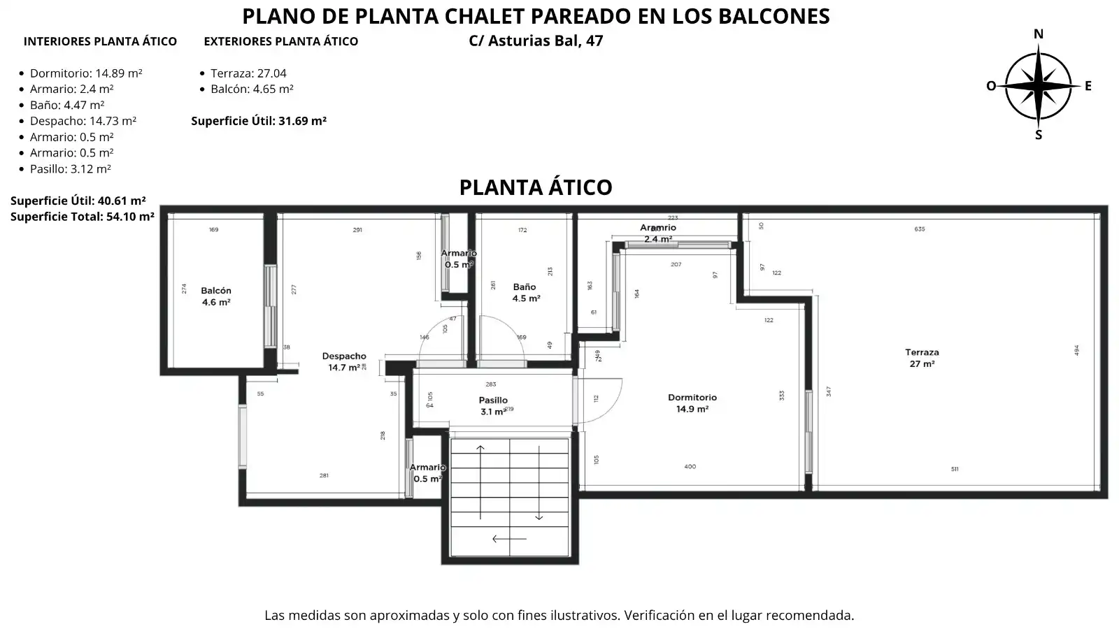 Doppelhaushälfte mit Terrasse zum Verkauf in Calle Asturias Bal, imagen 69