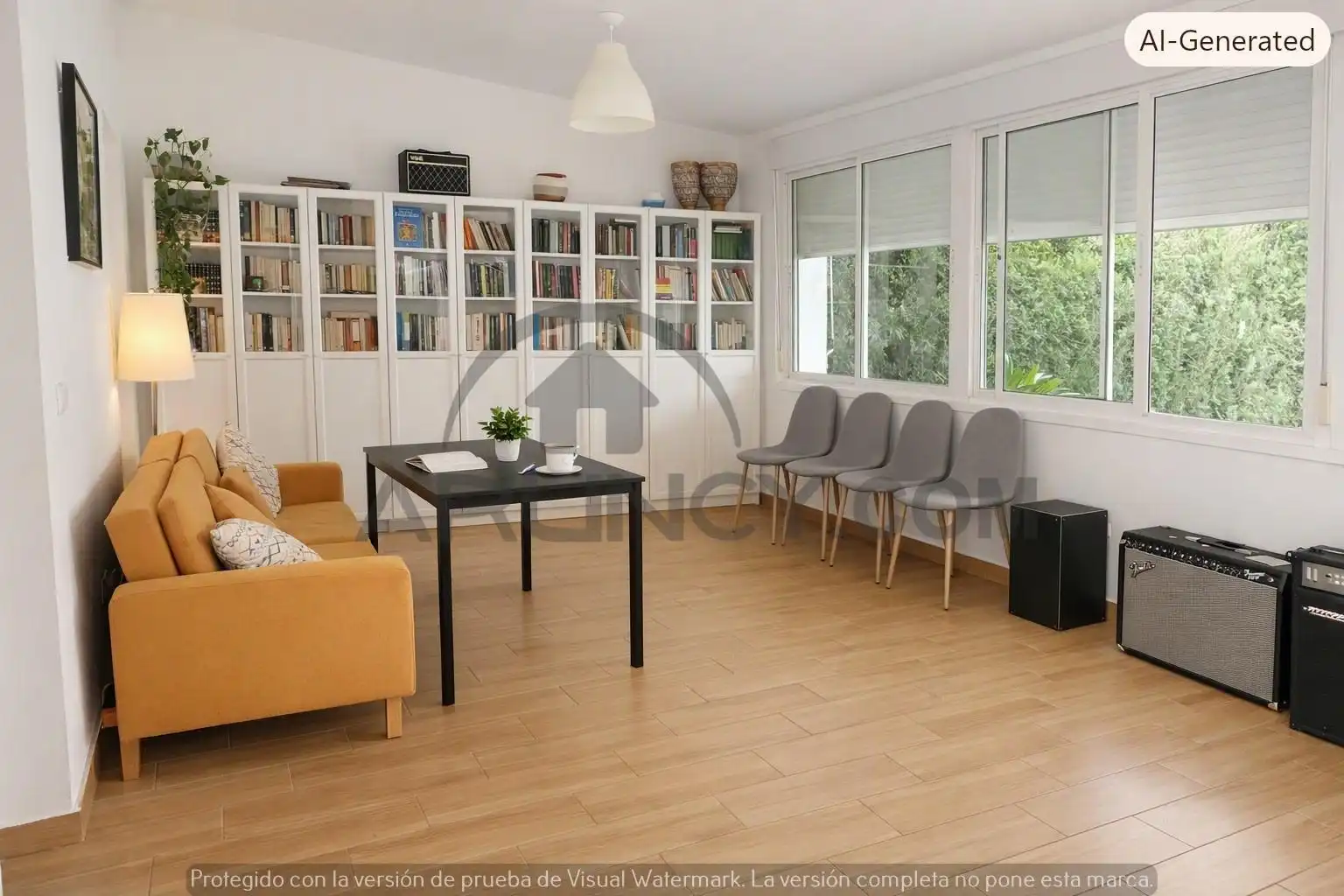 Sala de estar de Casa adosada en venta en Alcalá de Guadaira con Aire acondicionado, Calefacción y Jardín privado