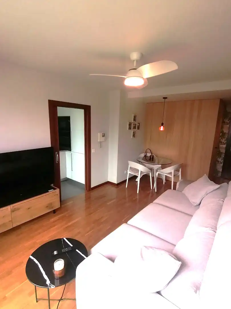 Living room of Flat for sale in Gijón   with Heating, Parquet flooring and Storage room
