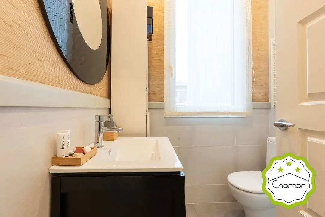 Badezimmer von Wohnung zum Verkauf in Portugalete mit Heizung, Terrasse und Abstellraum