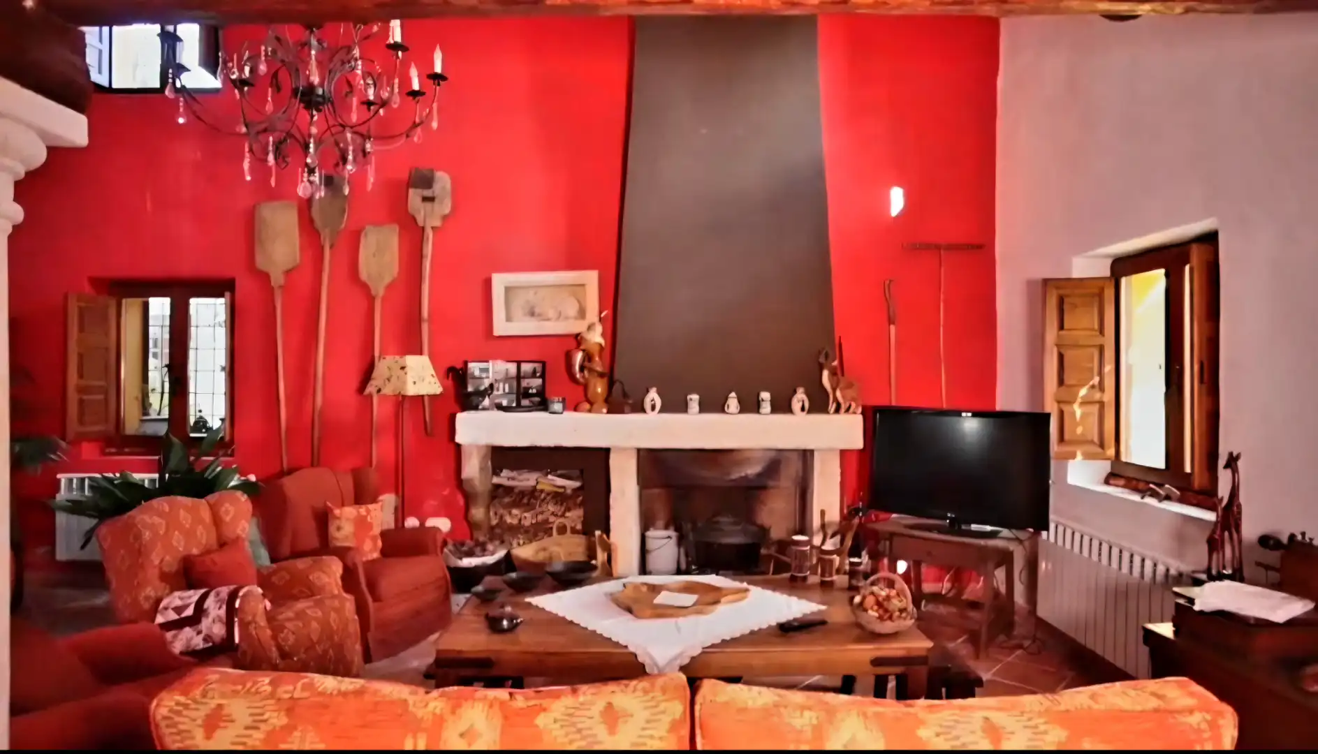 Wohnzimmer von Country house zum Verkauf in Vélez-Blanco mit Klimaanlage, Heizung und Privatgarten