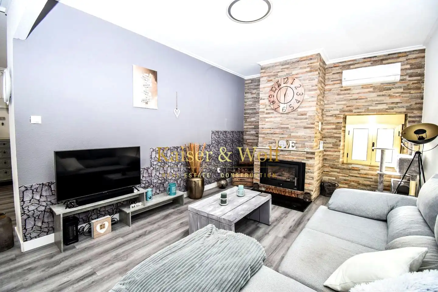 Sala de estar de Finca rústica en venta en Elche / Elx con Aire acondicionado y Jardín privado