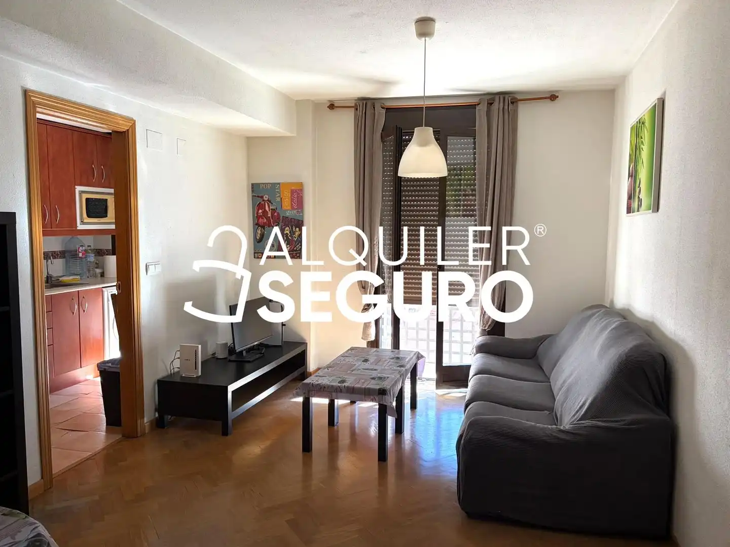 Sala d'estar de Pis de lloguer en Ocaña amb Aire condicionat i Moblat