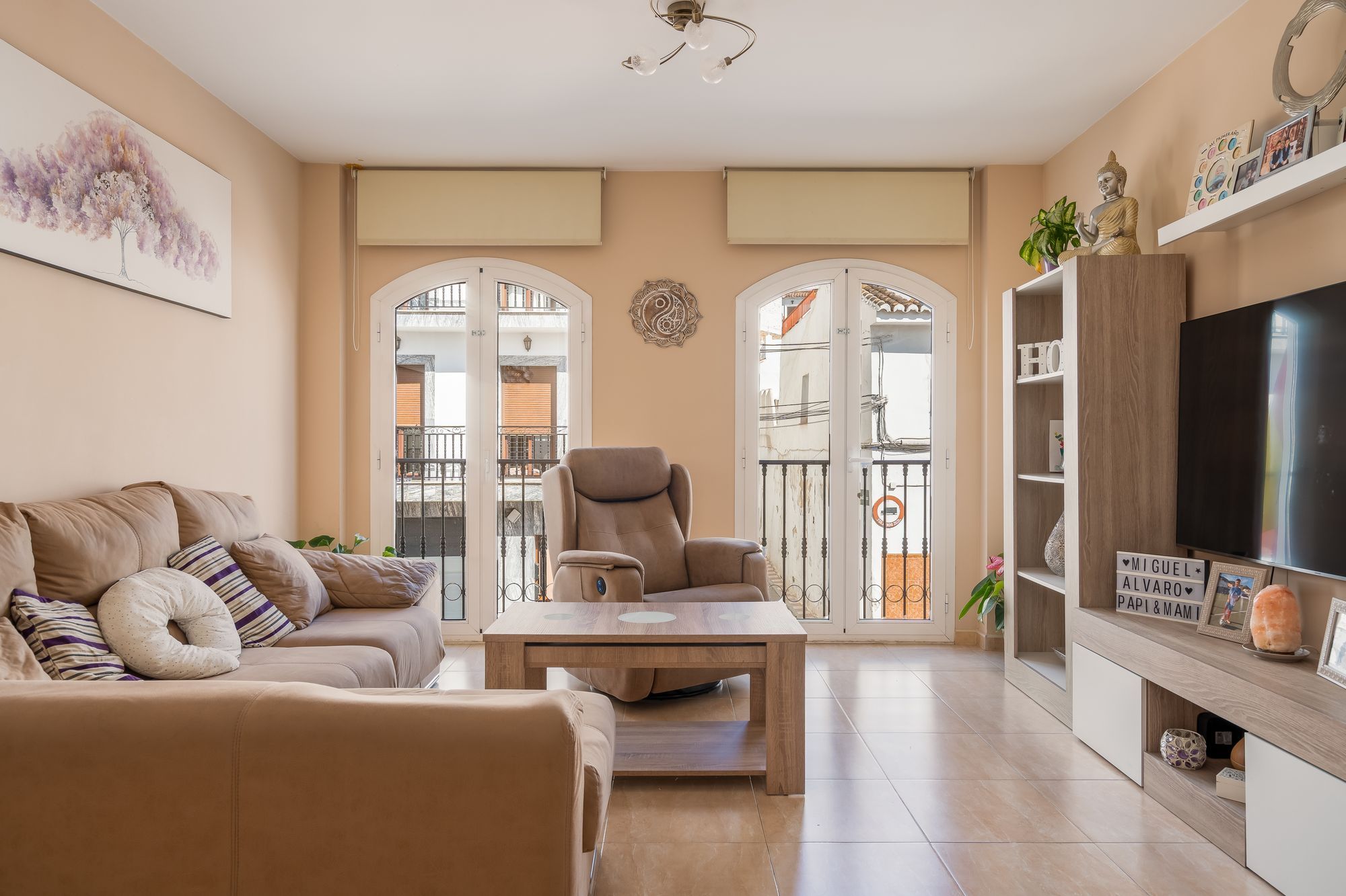 Wohnzimmer von Wohnungen zum verkauf in Alhaurín El Grande mit Balkon