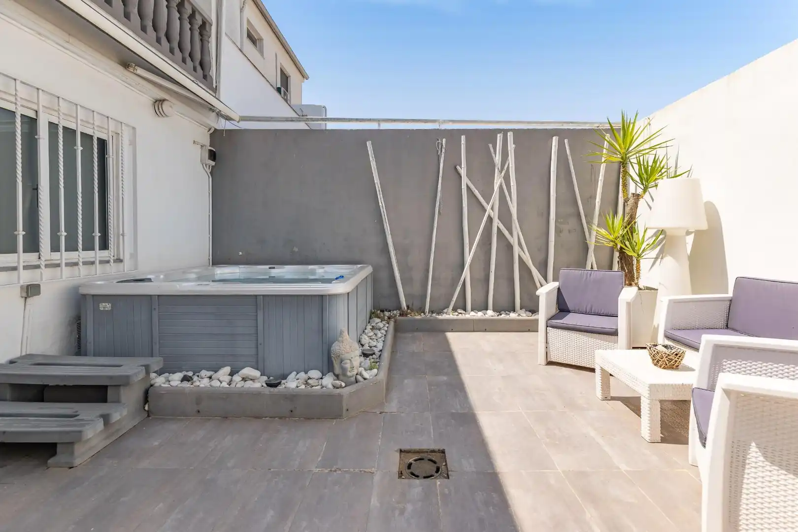 Terraza de Casa adosada en venta en Benimuslem con Aire acondicionado, Calefacción y Parquet