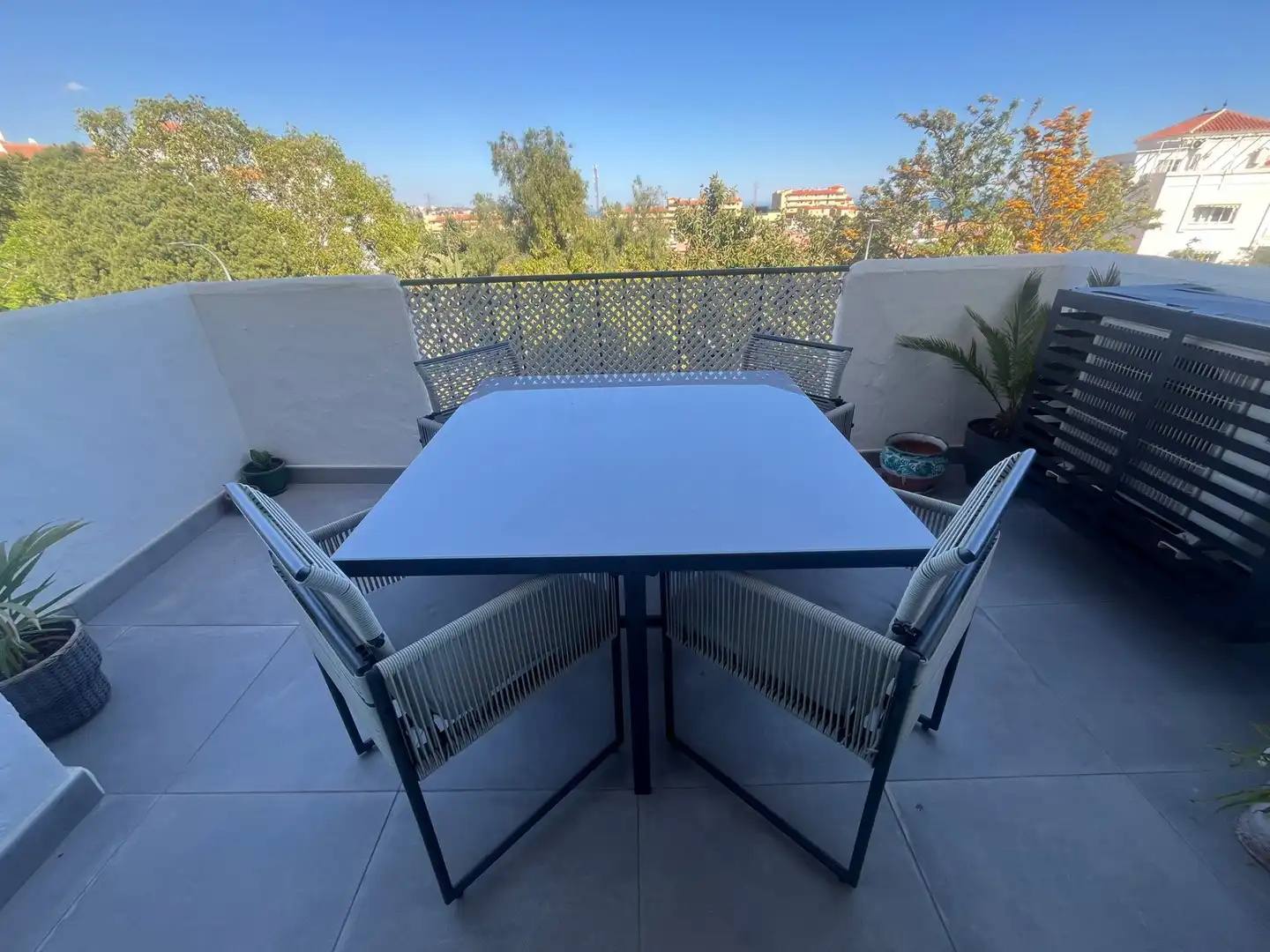 Terrasse von Wohnung zur Miete in Rincón de la Victoria mit Klimaanlage, Terrasse und Möbliert