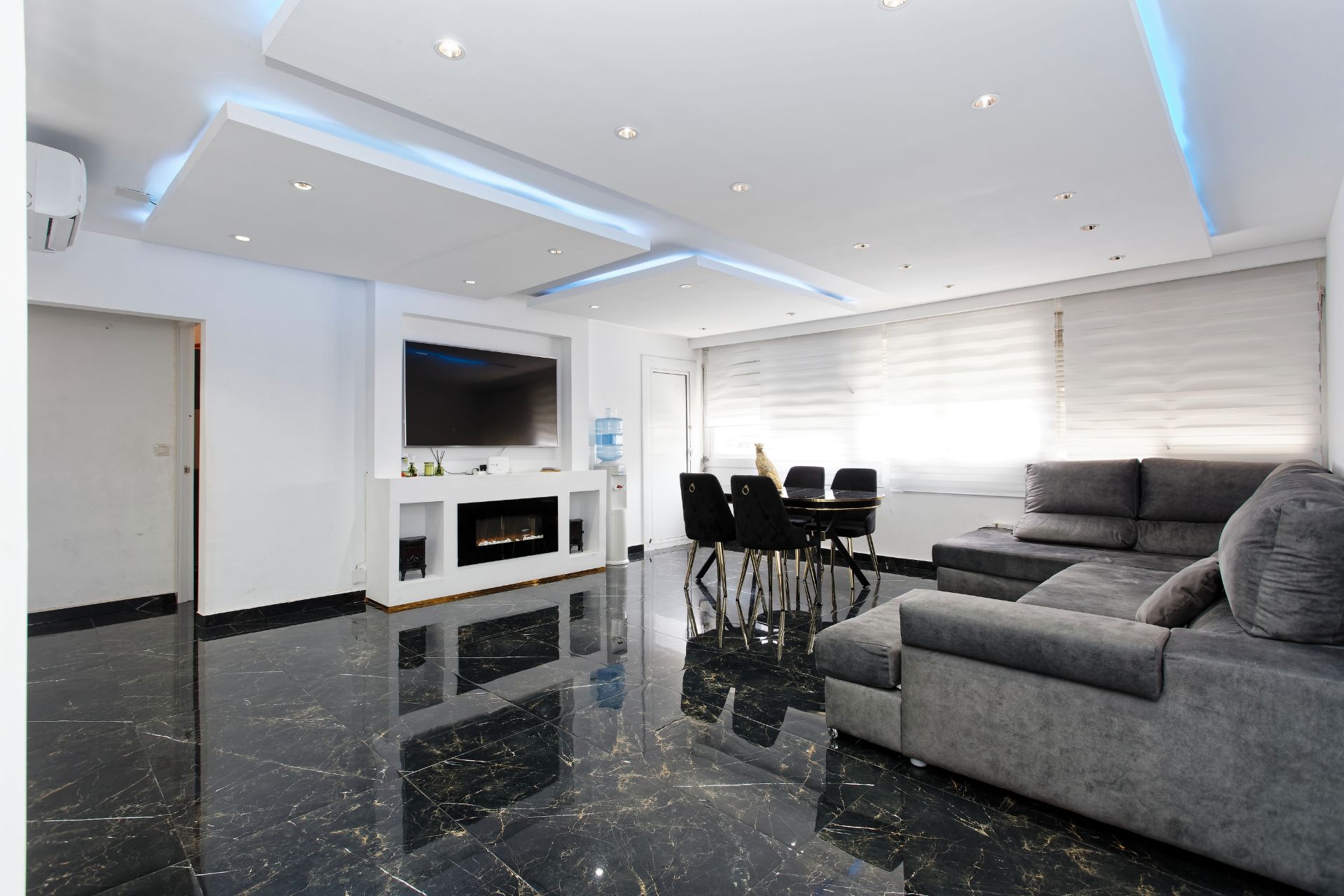 Living room of Flat for sale in Sant Adrià de Besòs  with Air Conditioner, Heating and Furnished