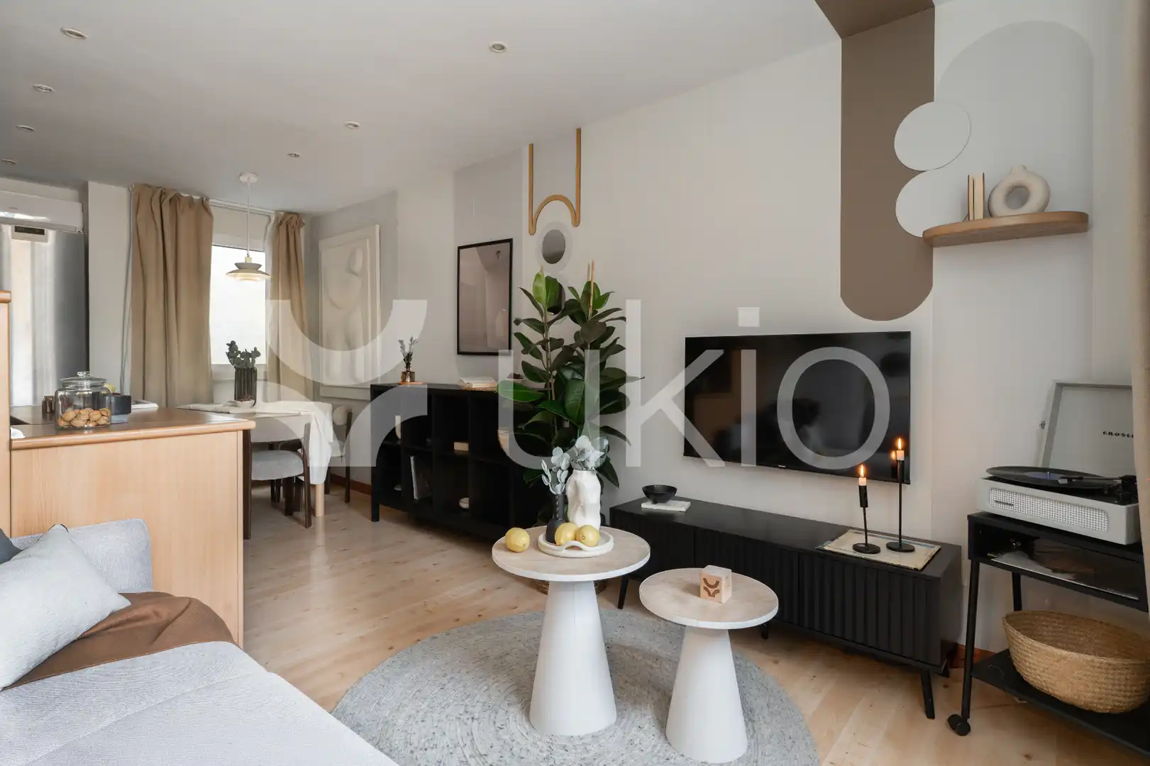 Sala de estar de Apartamento de alquiler en Madrid con Calefacción, Amueblado y Horno