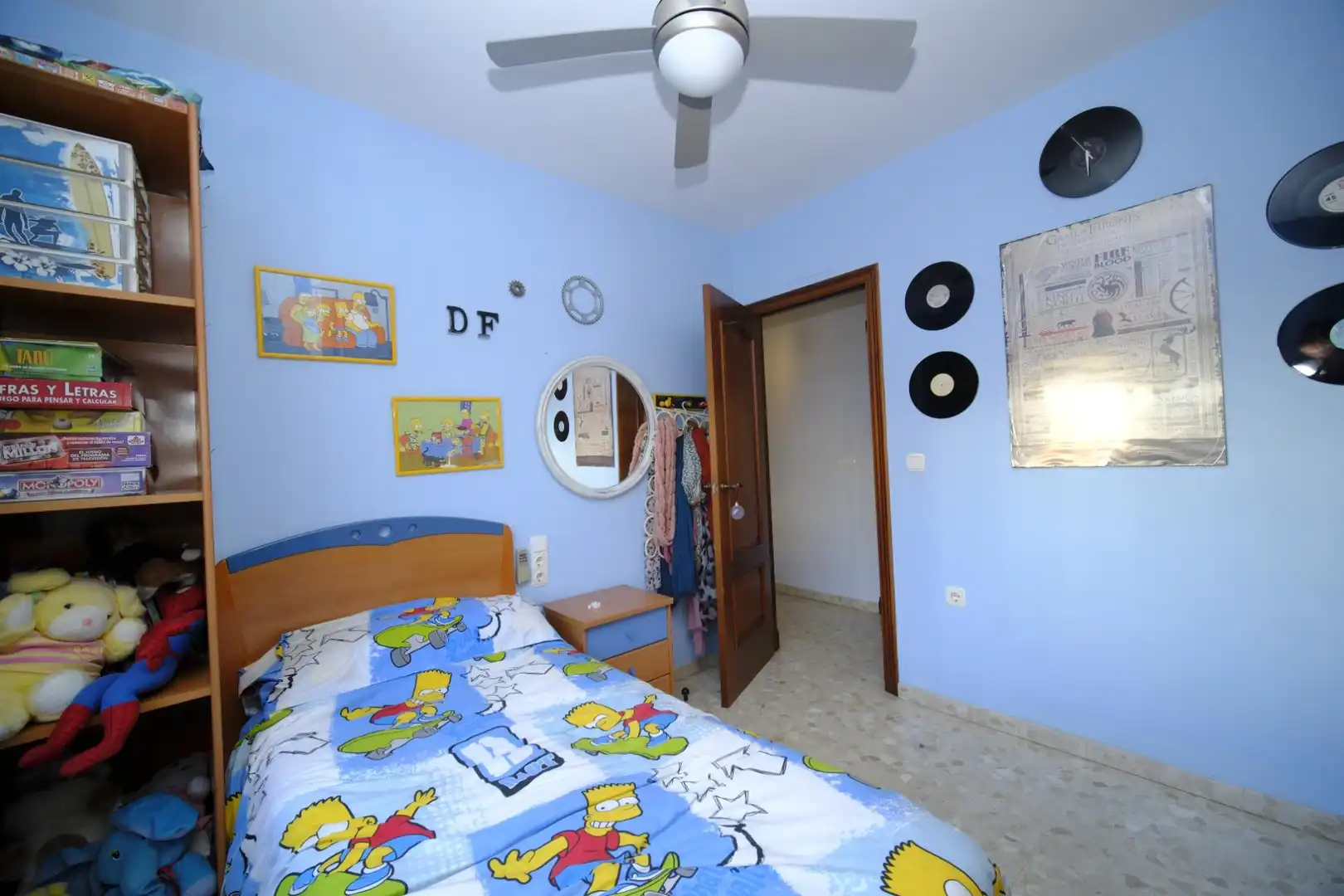 Bedroom of Flat for rent in Alcalá de Guadaira  with Air Conditioner and Furnished