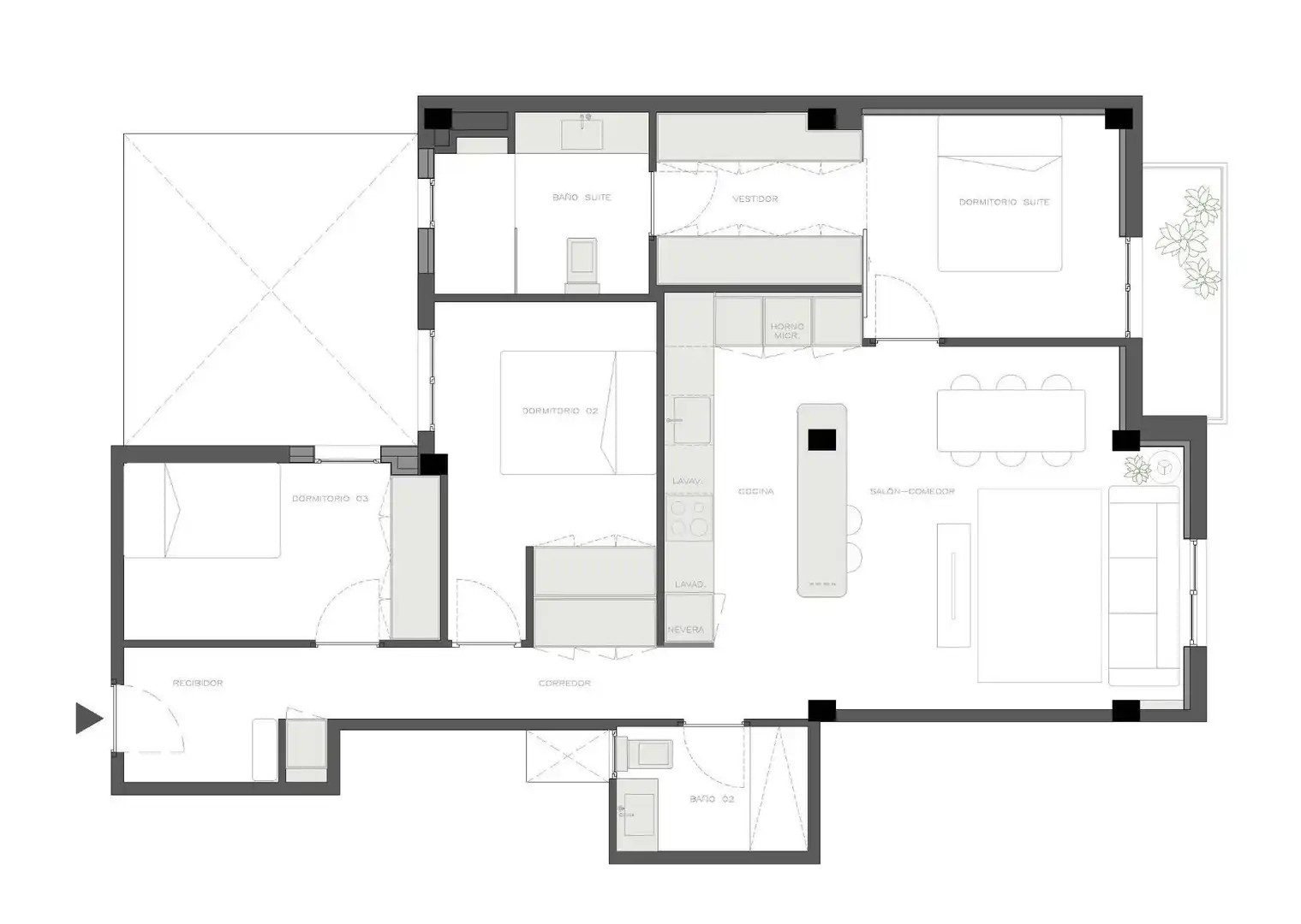 Piso con terraza en venta en Extramurs, imagen 42