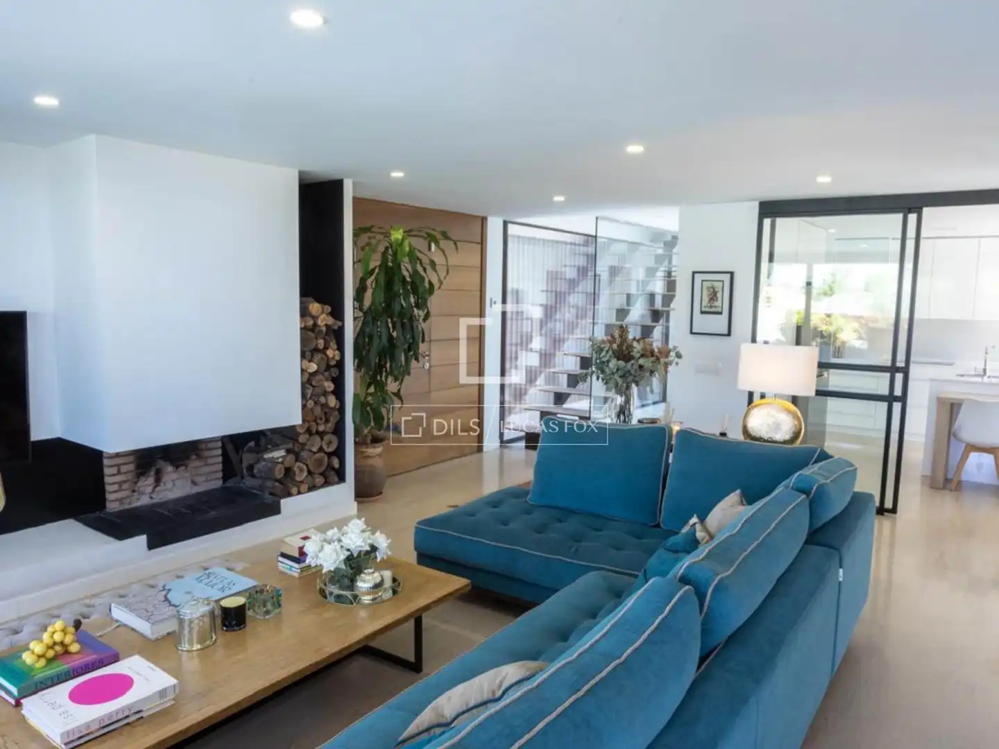 Wohnzimmer von Country house zur Miete in Majadahonda mit Klimaanlage, Heizung und Privatgarten