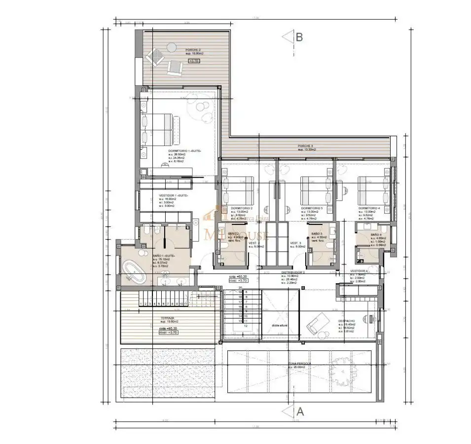 Casa amb terrassa en venda a Calle Rosa, imagen 19