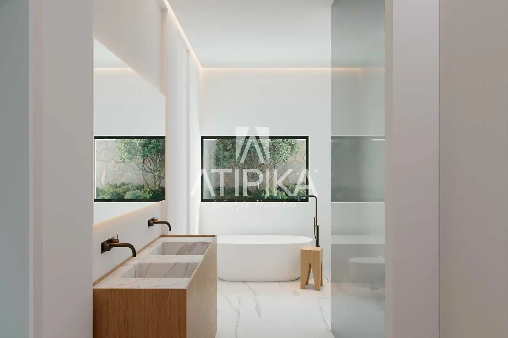 Bathroom of Houses for sale in Sant Pere de Ribes  with Swimming Pool, Oven and Washing machine