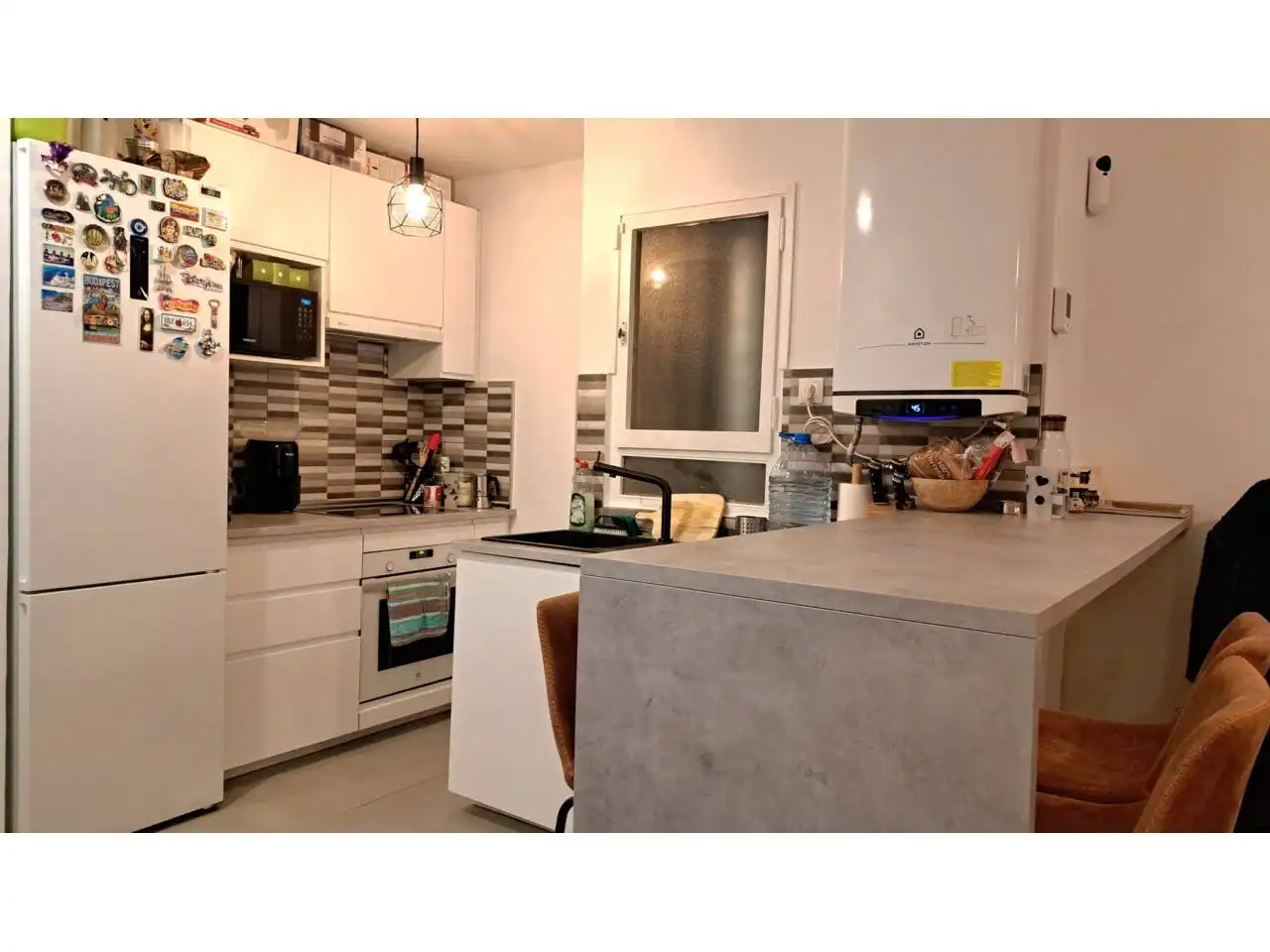 Cocina de Piso de alquiler en Vilanova i la Geltrú con Aire acondicionado, Calefacción y Terraza