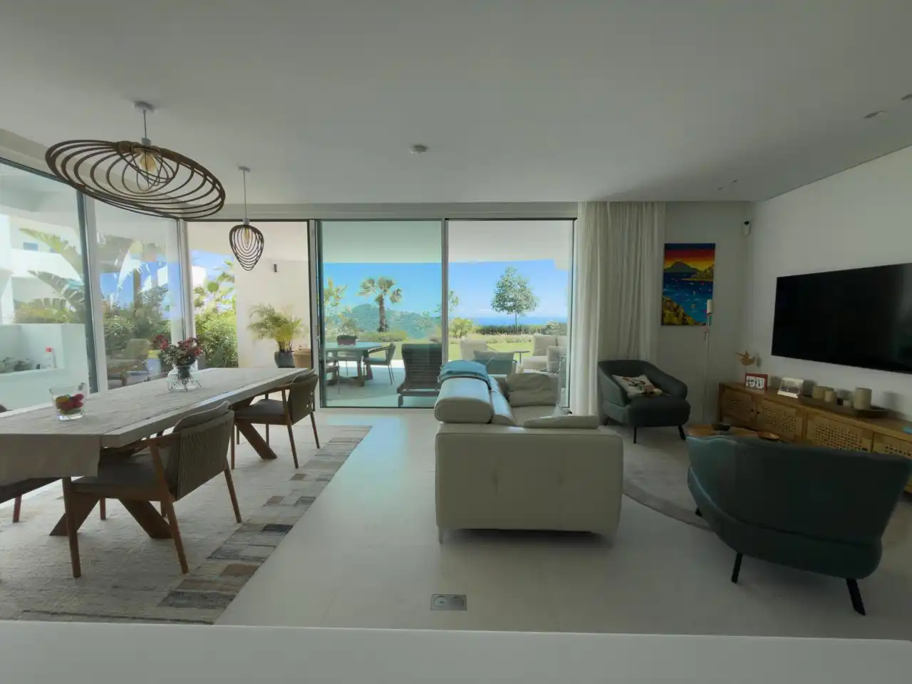 Sala de estar de Apartamento en venta en Ojén con Aire acondicionado, Calefacción y Jardín privado