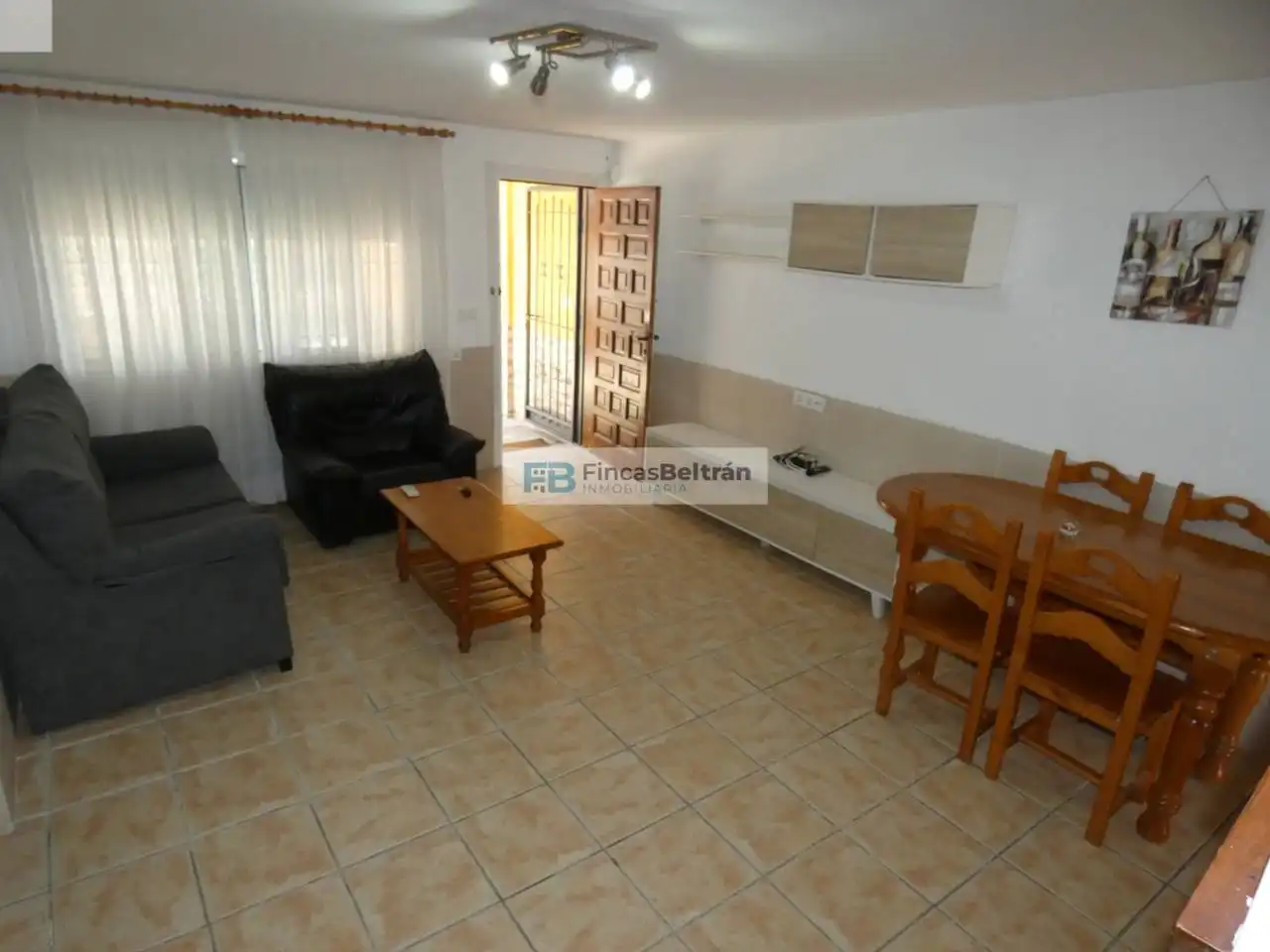 Sala d'estar de Casa adosada en venda en Peñíscola / Peníscola amb Aire condicionat i Terrassa