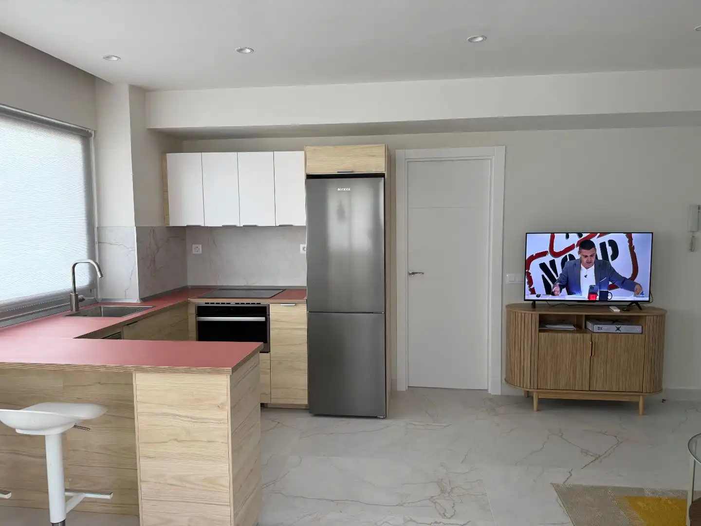 Cuina de Apartament de lloguer en Puerto de la Cruz amb Terrassa i Balcó