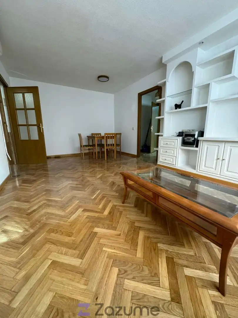 Living room of Flat for rent in  Madrid Capital  with Air Conditioner, Heating and Private garden