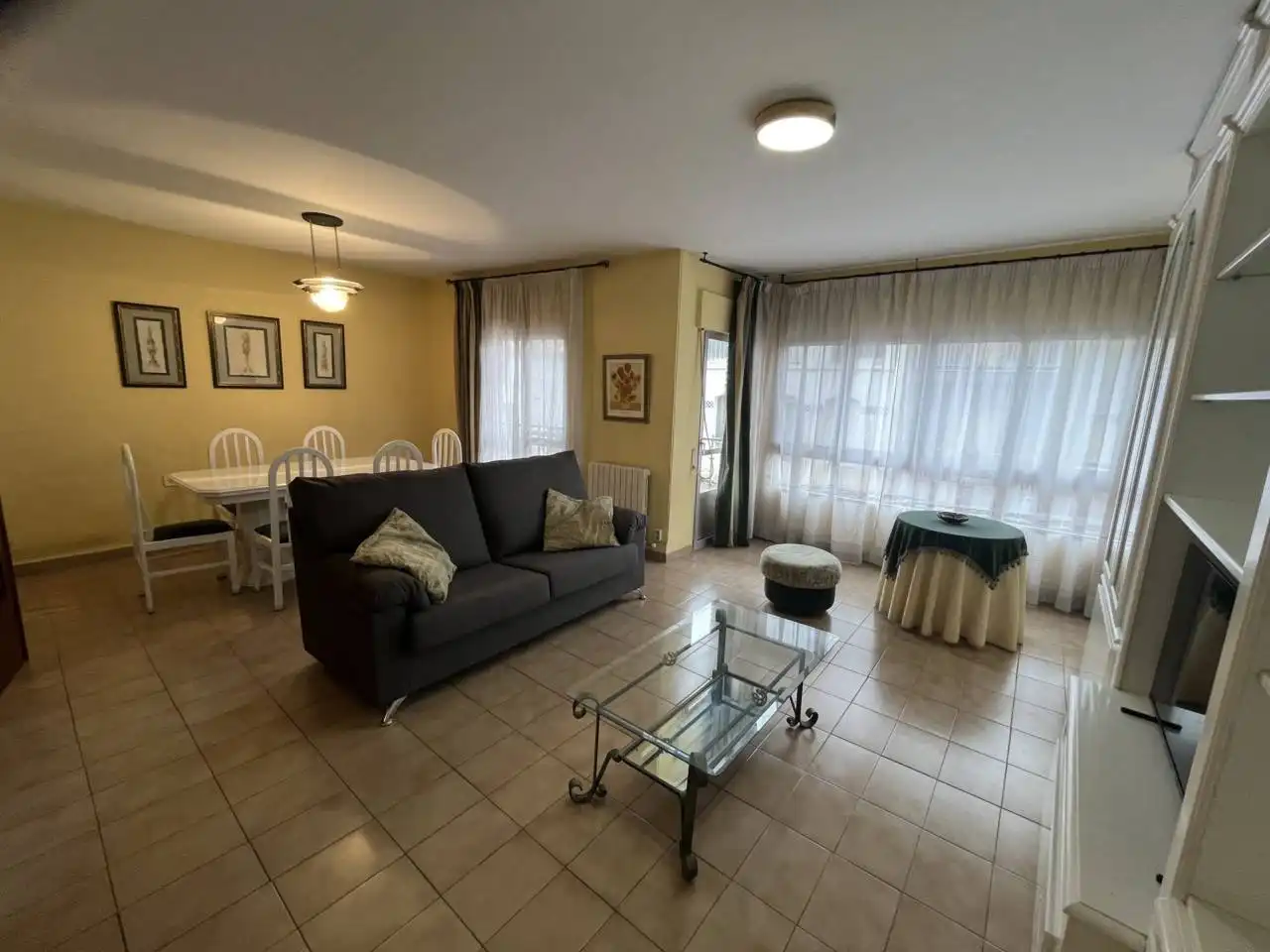 Living room of Flat for sale in Híjar  with Heating, Furnished and Balcony