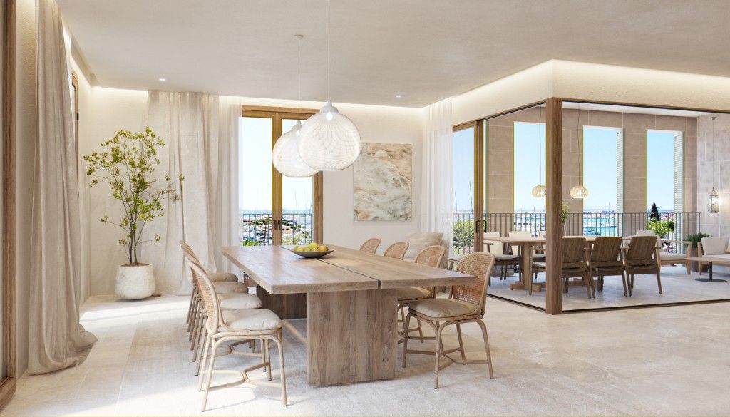 Comedor de Apartamento en venta en  Palma de Mallorca con Aire acondicionado, Calefacción y Jardín privado