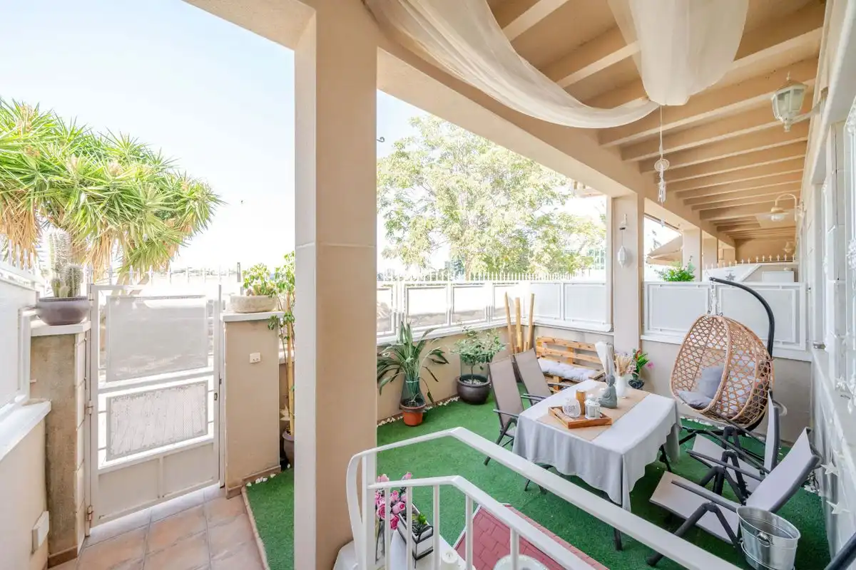 Terraza de Casa adosada en venta en Elche / Elx con Aire acondicionado, Calefacción y Piscina