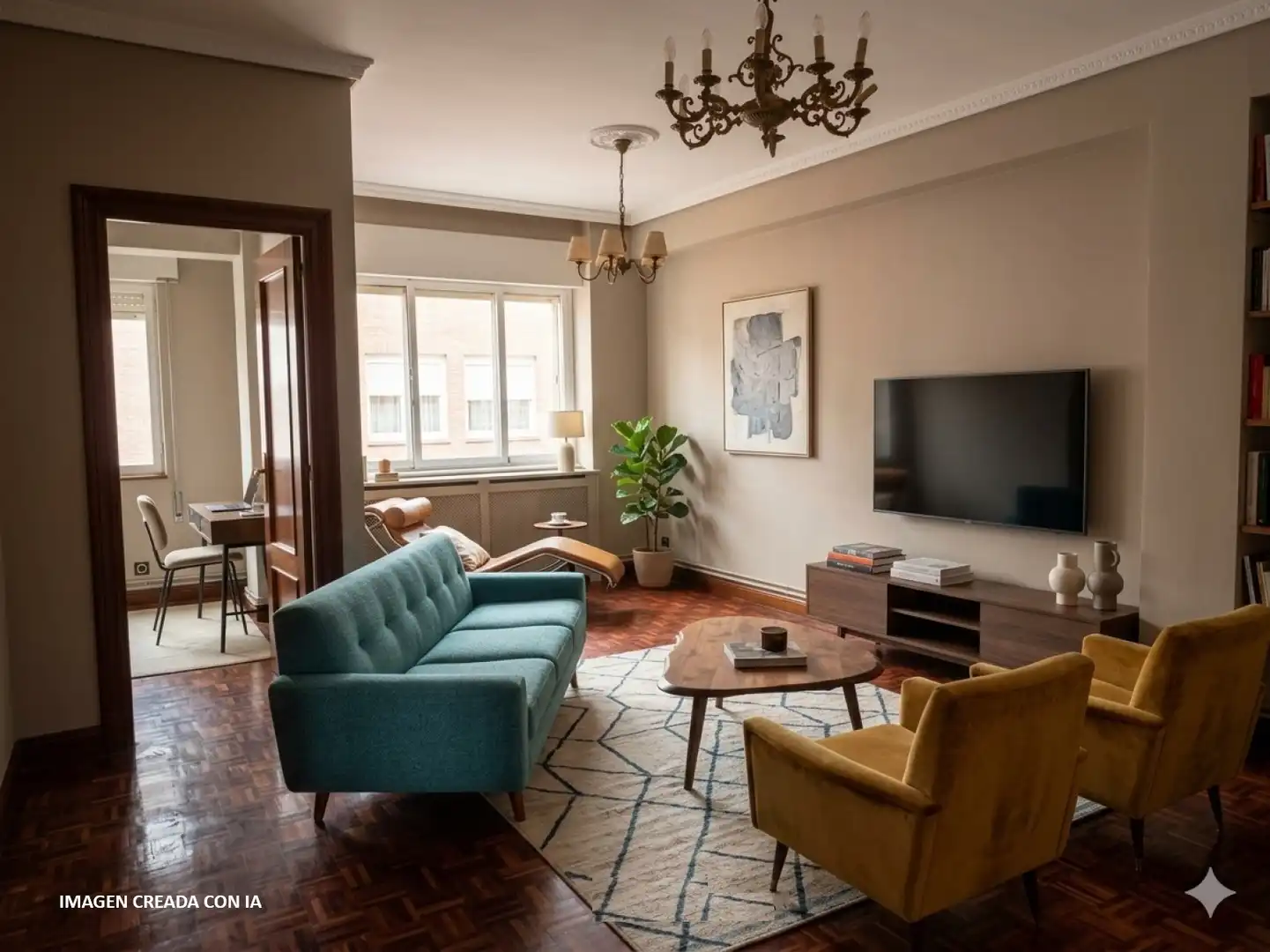 Living room of Flat for sale in Torrelavega   with Heating, Parquet flooring and Storage room