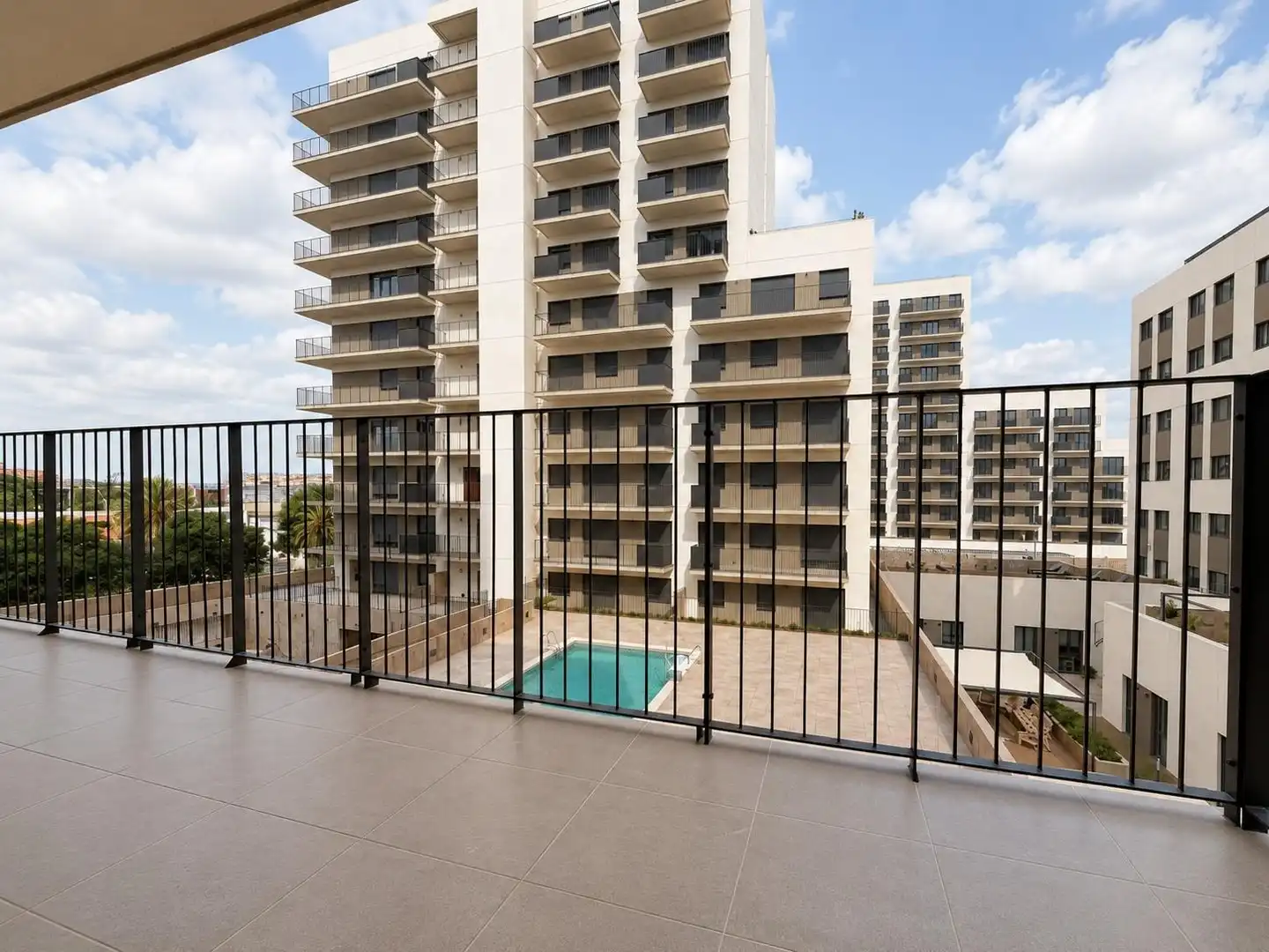 Terrasse von Wohnung zur Miete in Terrassa mit Heizung, Parkett und Terrasse