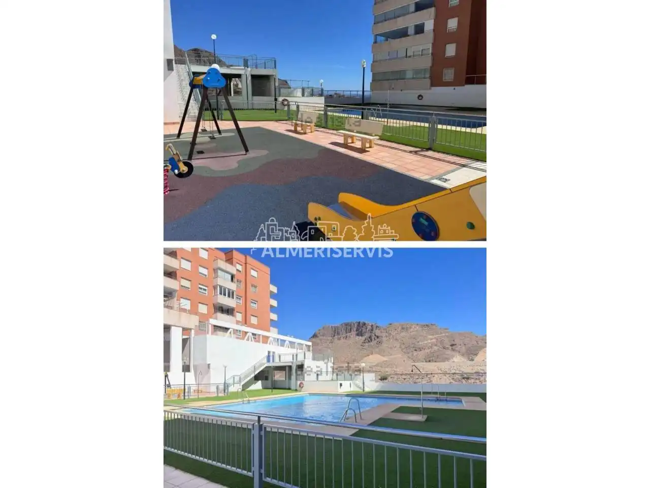 Piscina de Pis en venda en Roquetas de Mar amb Calefacció, Terrassa i Traster