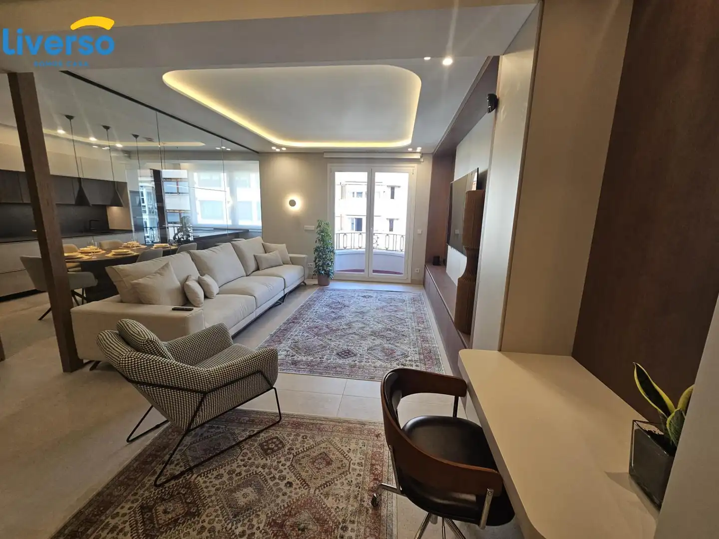 Living room of Flat for rent in Burgos  with Heating, Storage room and Furnished
