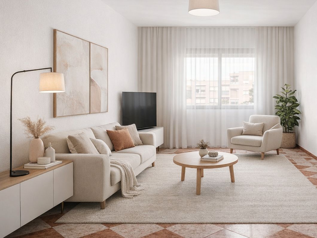 Sala d'estar de Pis en venda en Málaga Capital amb Moblat