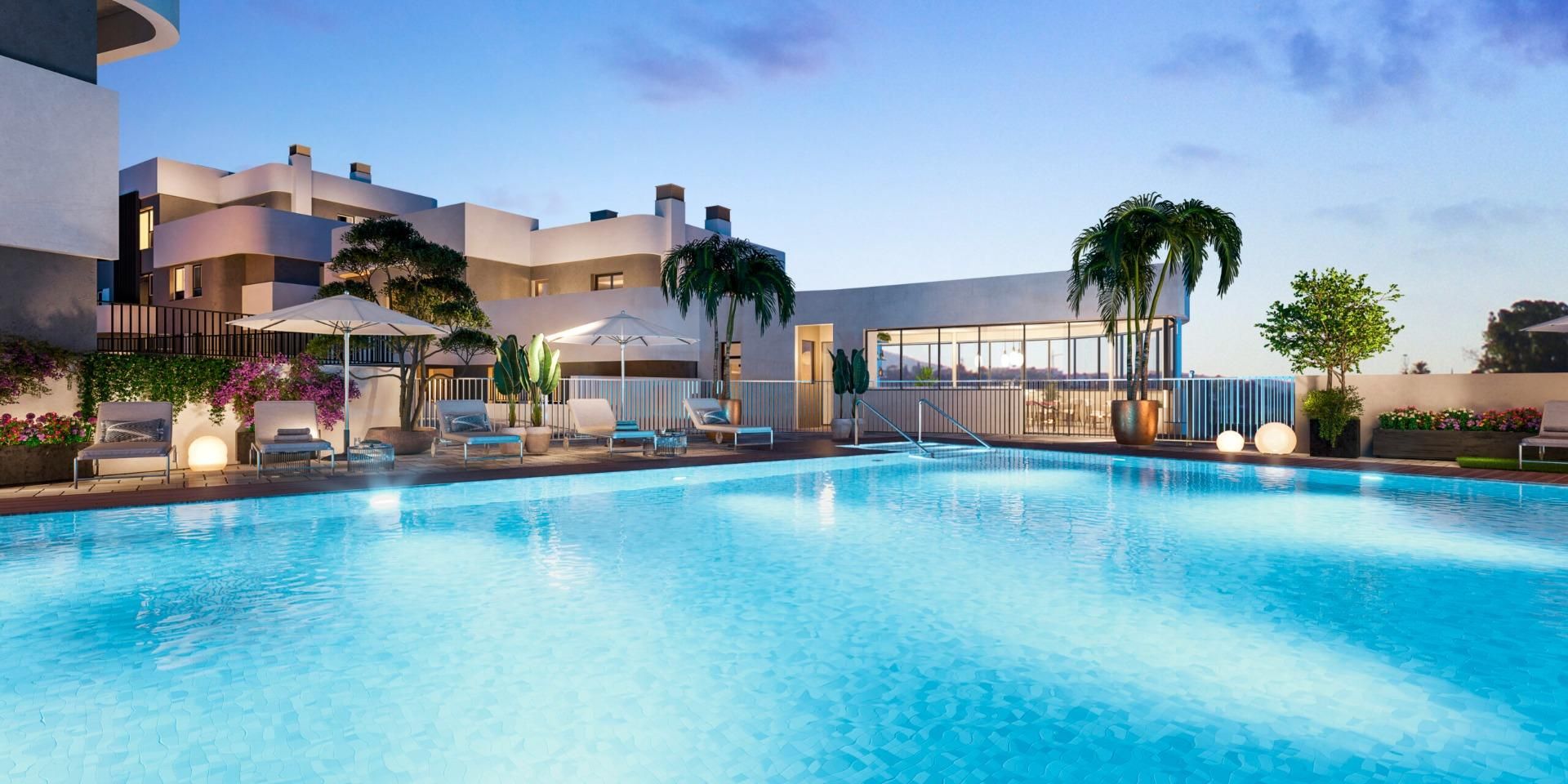 Swimming pool of Planta baja for sale in Marbella  with Heating, Terrace and Community pool