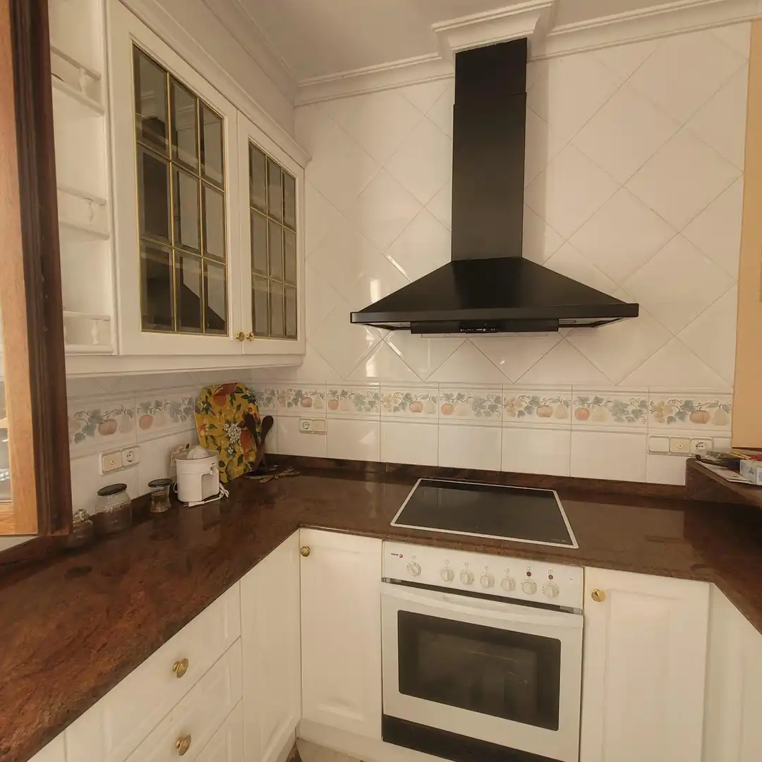 Cocina de Casa o chalet en venta en Agres con Jardín privado, Piscina y Amueblado