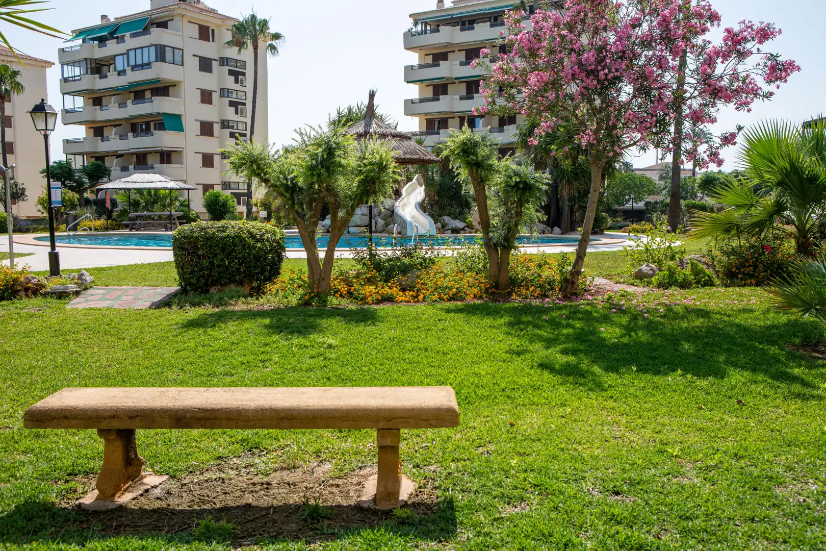 Garden of Flat for rent in Dénia  with Air Conditioner, Heating and Terrace