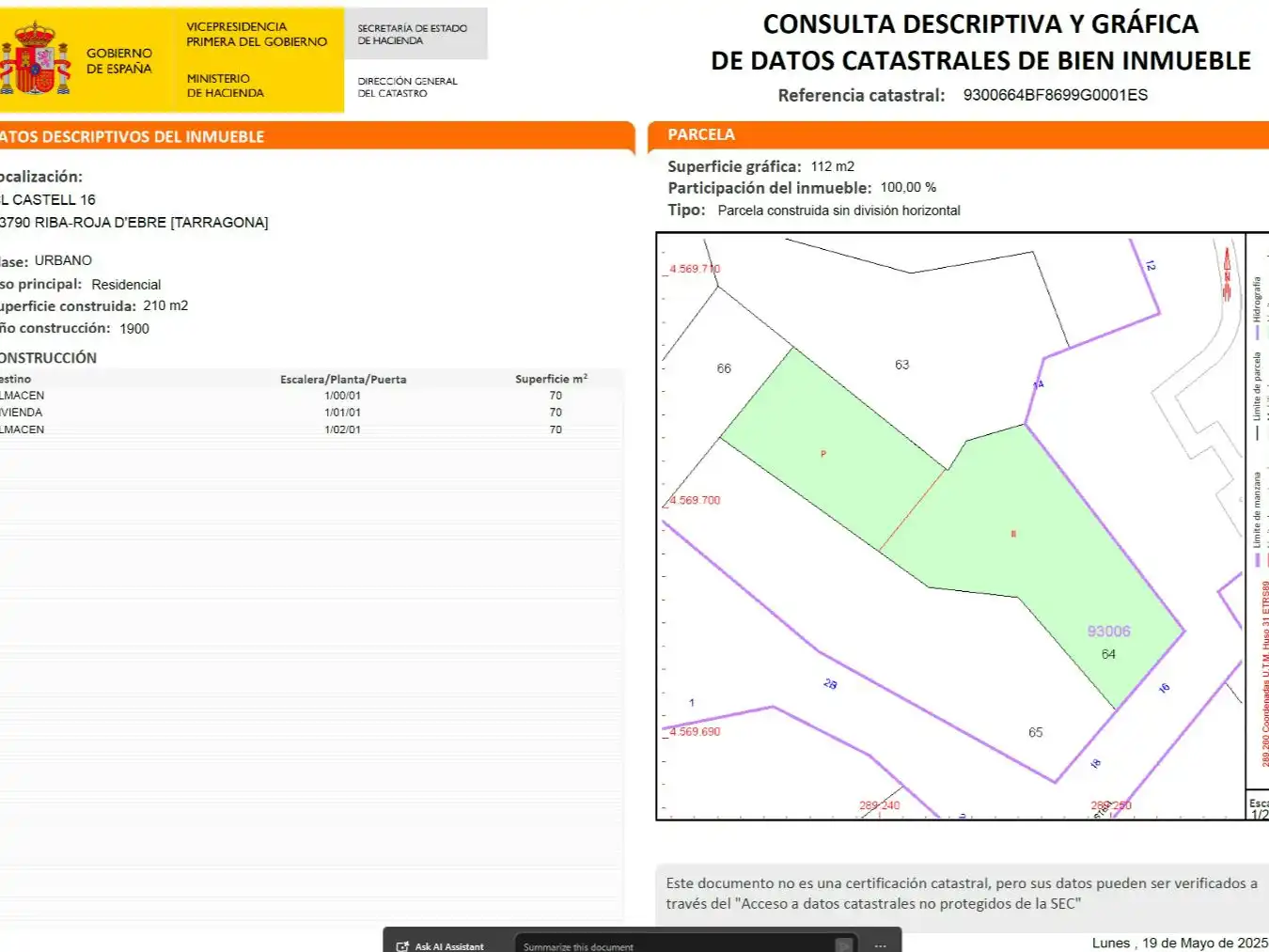 Casa amb jardí en venda a Carrer Castell 11, imagen 23