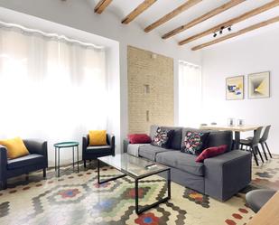 Living room of Flat to rent in  Valencia Capital  with Air Conditioner and Balcony