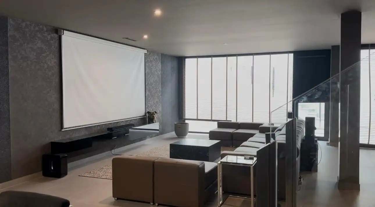 Sala d'estar de Casa o xalet de lloguer en Finestrat amb Aire condicionat, Calefacció i Jardí privat