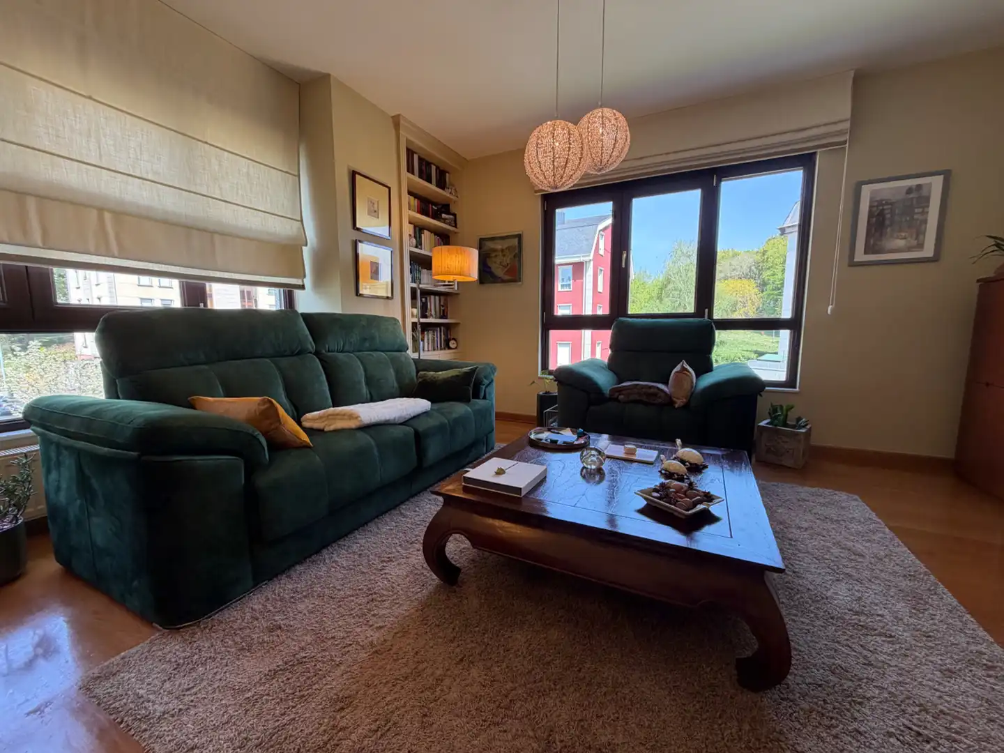 Sala de estar de Piso en venta en Lugo Capital con Calefacción, Jardín privado y Parquet