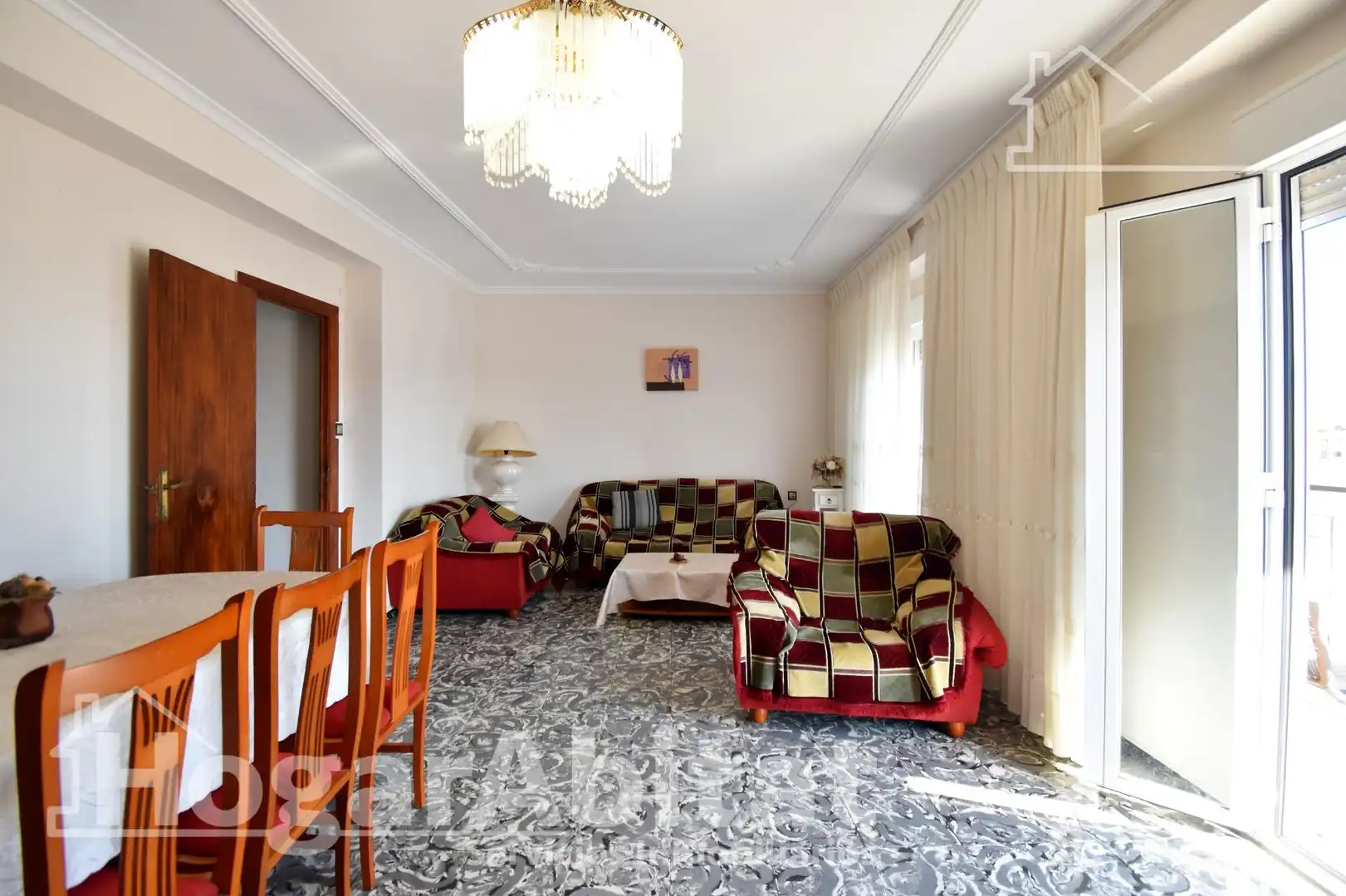 Sala de estar de Ático en venta en Oliva con Terraza y Amueblado