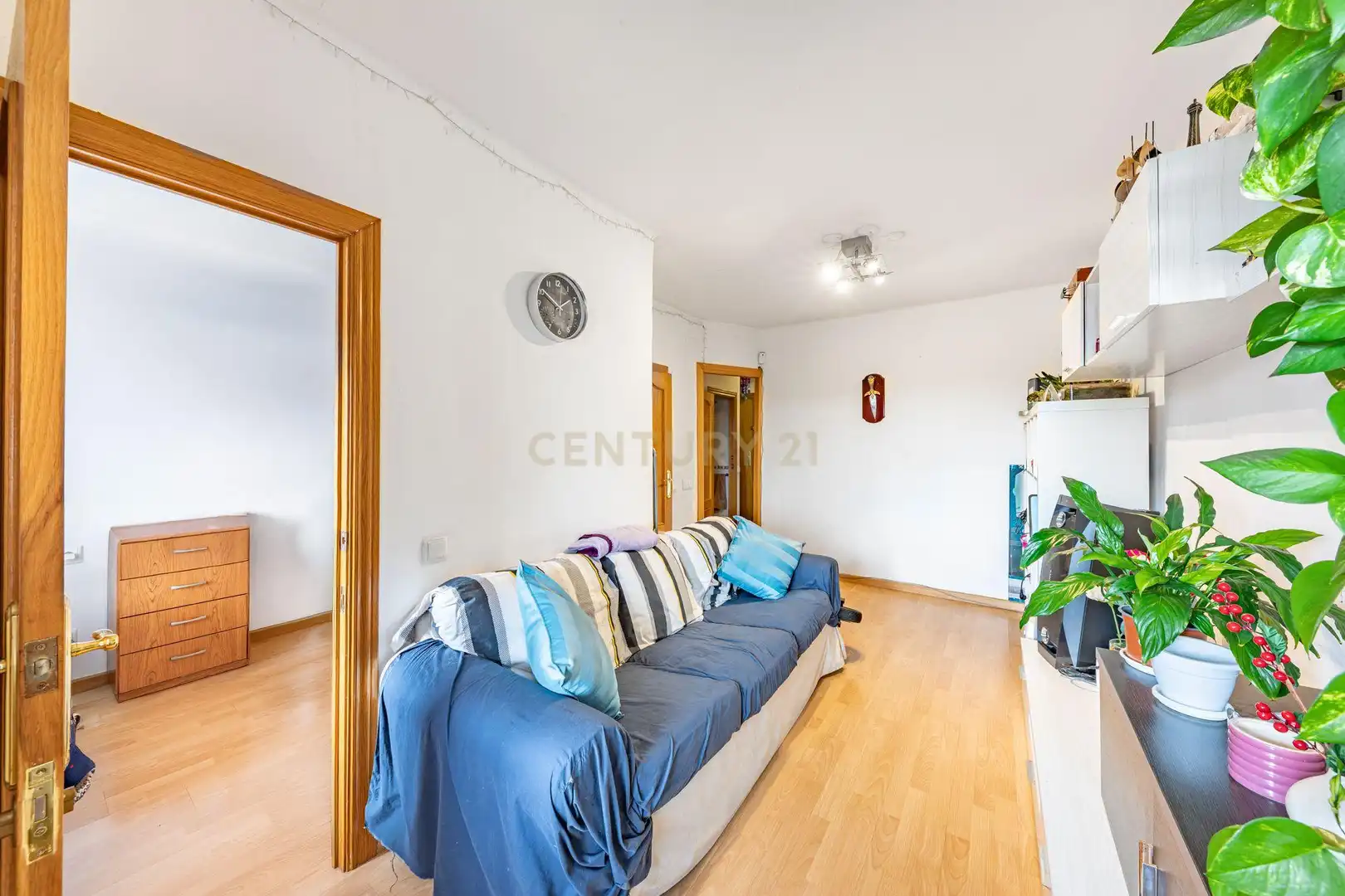 Sala d'estar de Apartament en venda en Badalona amb Aire condicionat i Balcó
