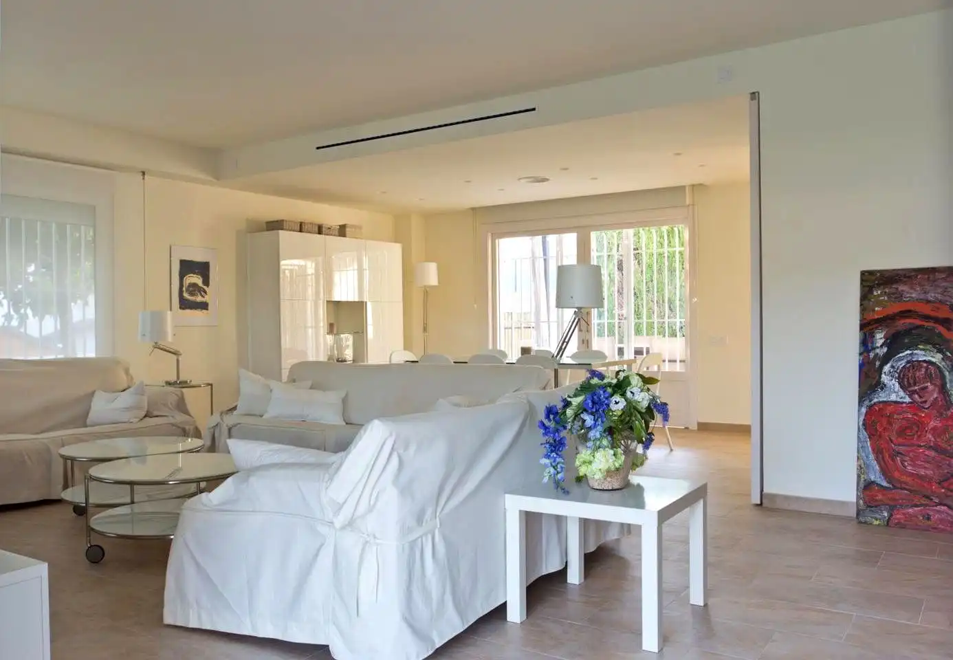 Sala de estar de Casa o chalet en venta en Benicasim / Benicàssim con Aire acondicionado, Jardín privado y Terraza