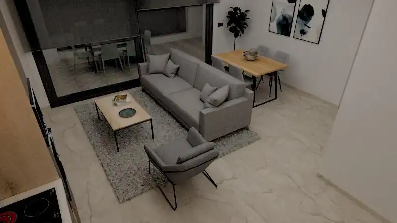 Living room of Ground floor for sale in Pilar de la Horadada  with Air Conditioner, Heating and Private garden